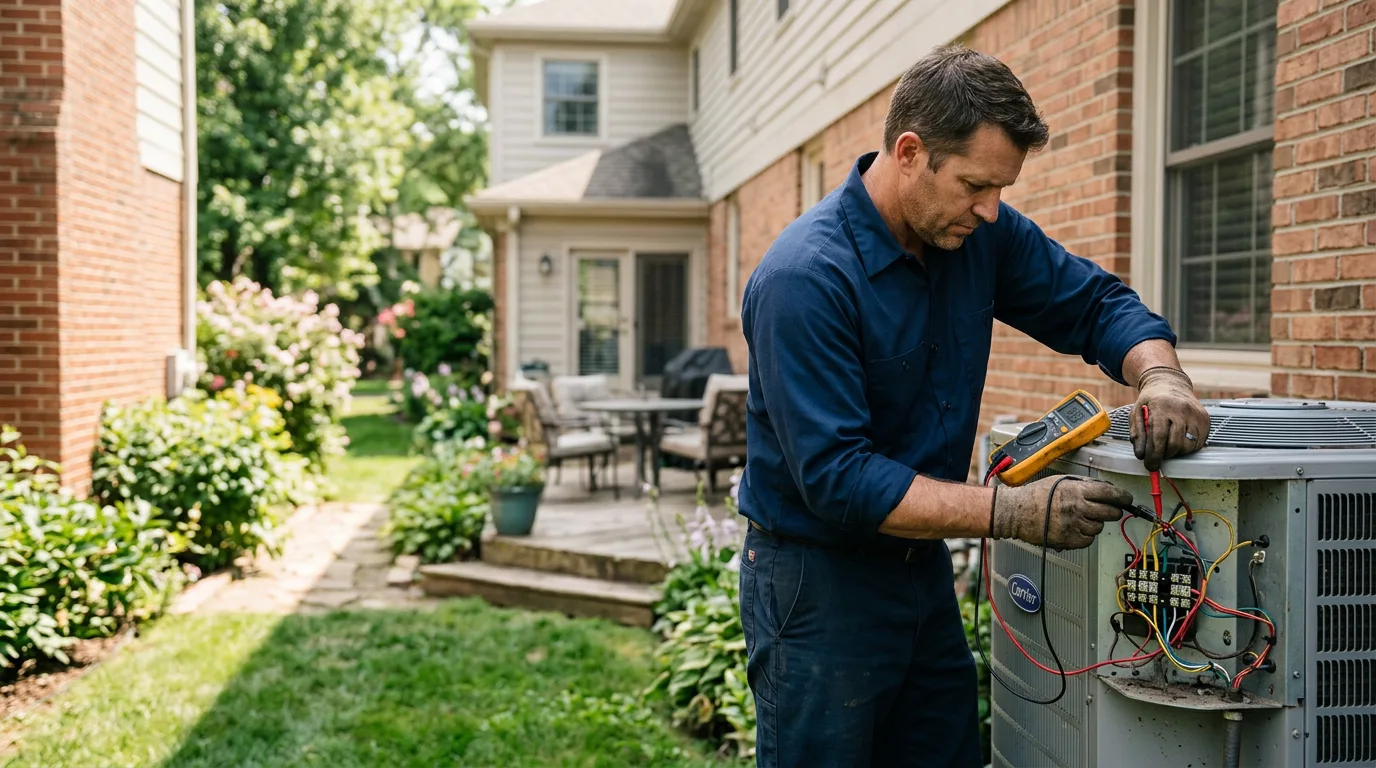 HVAC technician working near Vernon Hill, VA